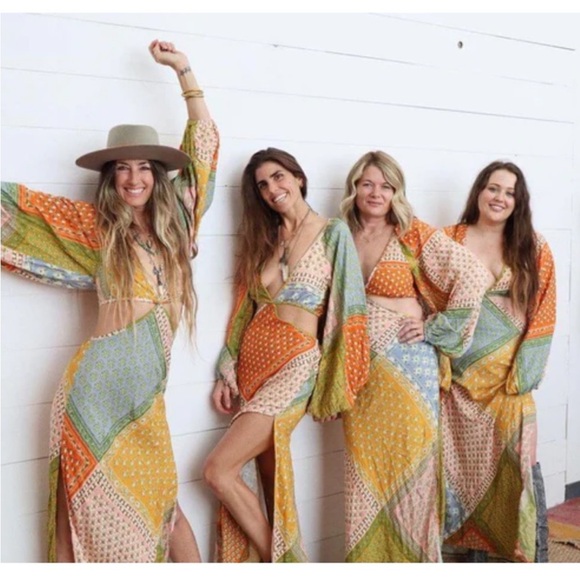 Jen's Pirate Booty Dresses & Skirts - Jen's Pirate Booty patchwork Sonora daydream Multicolor Maxi Dress